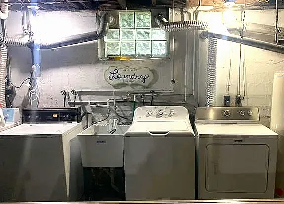 Dedicated Laundry Area Unit 2 set of washer/dryer on the right of photo