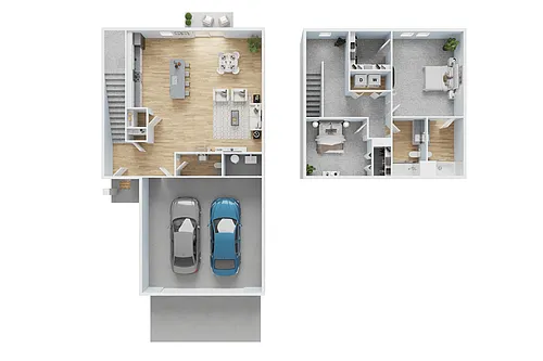 Floor plan The Stallion - Townhome