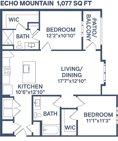 Floor plan Echo Mountain