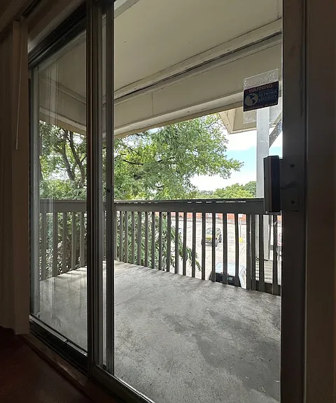 Large private patio
