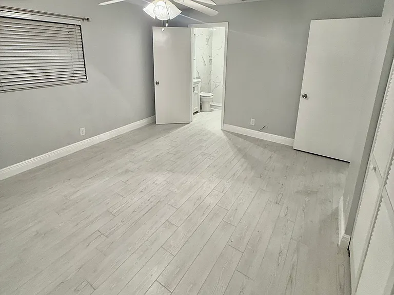 Second bedroom from garage door view