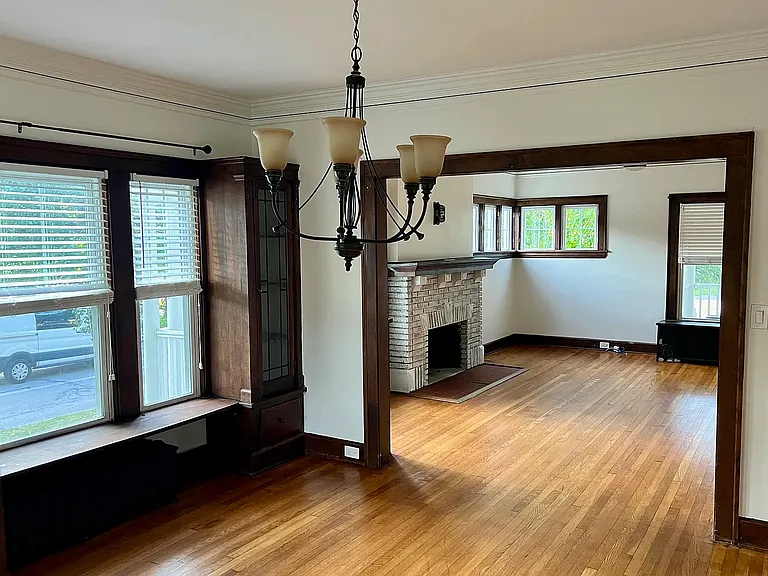 Dining Room light has been replaced with a ceiling fan
