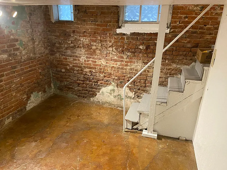 Stairs landing basement bedroom