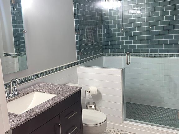 Master Bathroom. The floor is amazing.