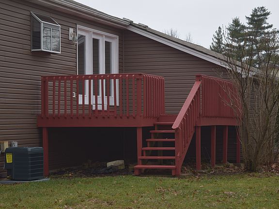 Freshly painted deck