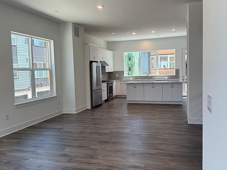 open floor plan living room
