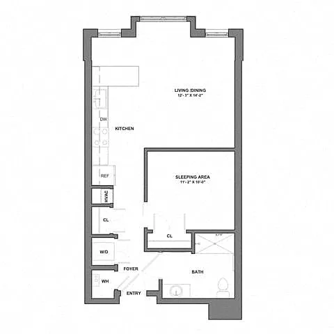 Floor plan Studio-S1-4