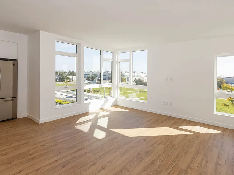 Kitchen and Living Room with Hard Surface Flooring