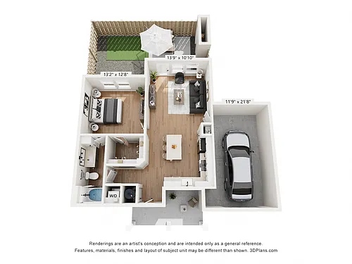 Floor plan The Medina with Garage