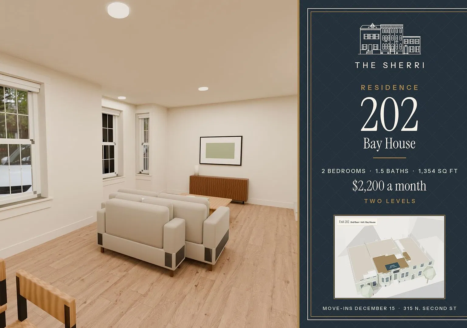 The Sherri | Residence 202 | Two-level loft residence | Dec 15 — Photo 3