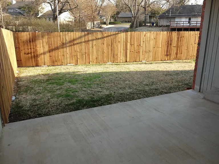 Covered back patio!