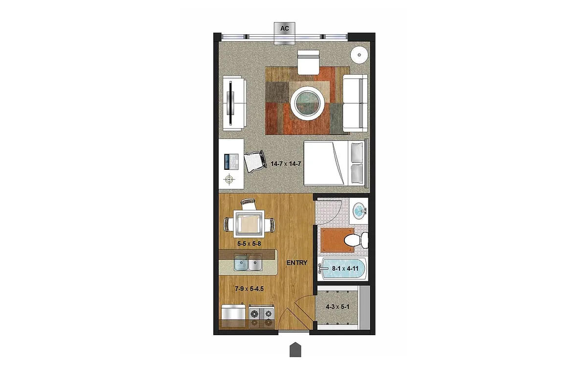 Floor plan Studio