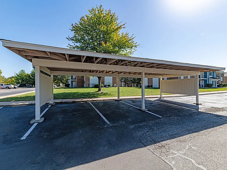 Covered parking spaces available