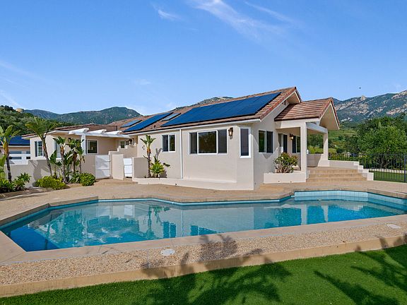 Back of Home With Pool