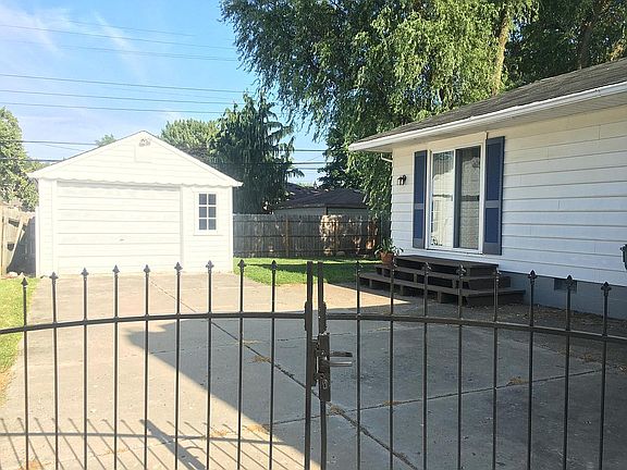 Fenced-in backyard