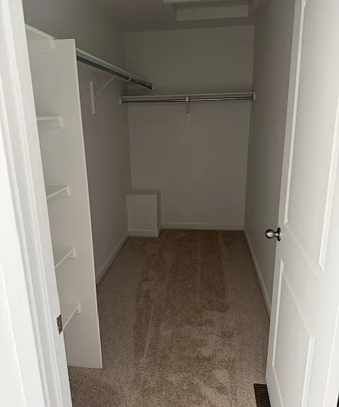 Large Walkin closet in master bedroom