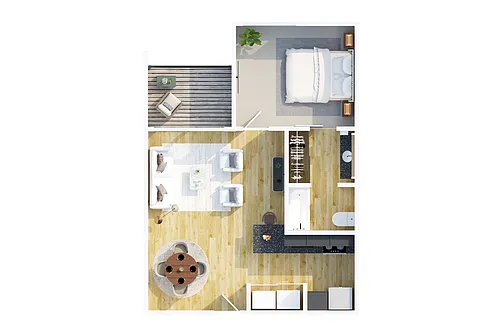 Floor plan 1X1