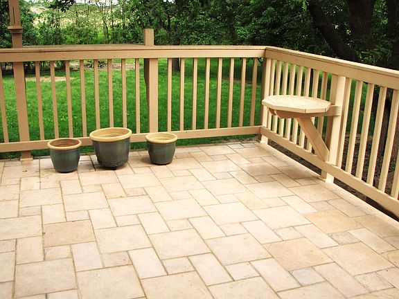 Tile deck off family room