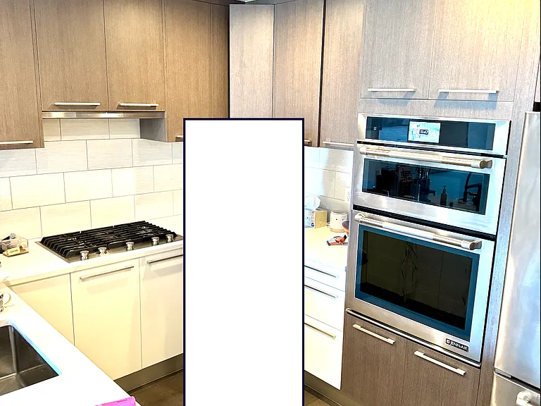kitchen. Block for privacy of my friend who was visiting