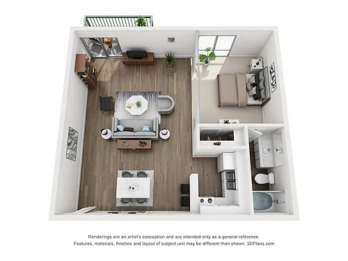 Floor plan Studio