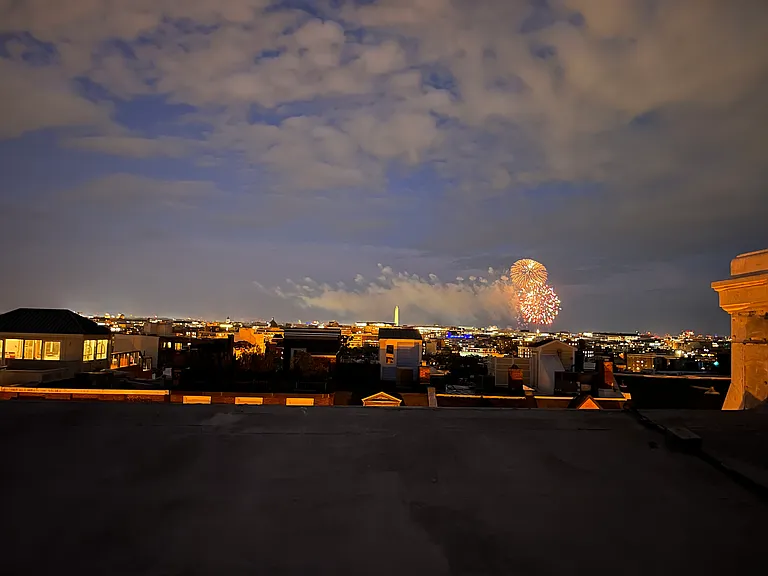 View to July 4th fireworks