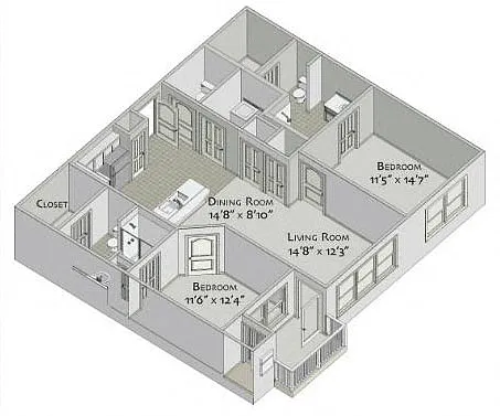 Floor plan B3
