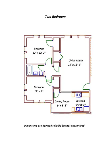 Floor plan 2 Bedroom