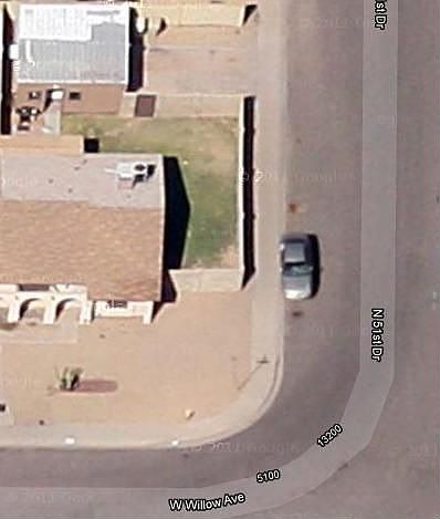 Large corner yard and garage