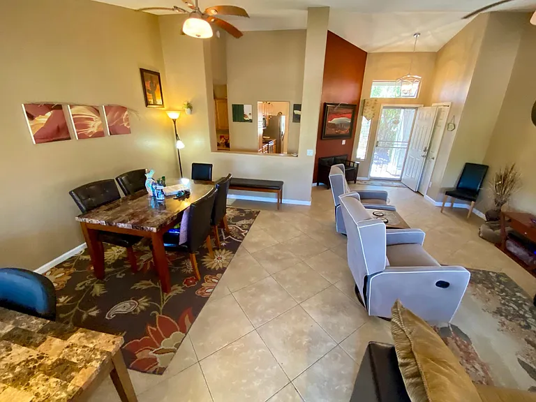 BEAUTIFUL FULLY FURNISHED option with 3 work spaces all with direct hook up plus L Sectional & 2 rocker recliners & 8 ceilings fans on the property all NEW GRANITE and updated bathrooms, cabinetry, large and spacious living/dining room with tall ceilings