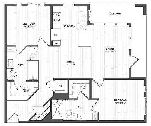 Floor plan 2B1