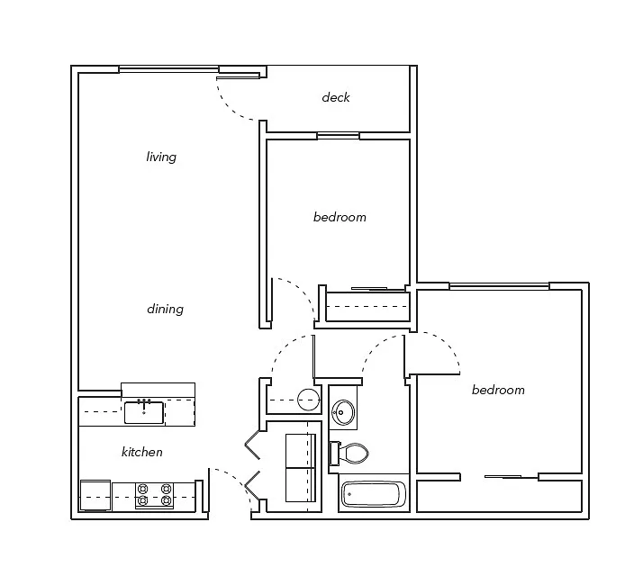 Floor plan Two-Bedroom