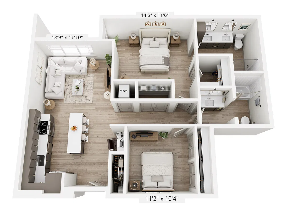 Floor plan B8U