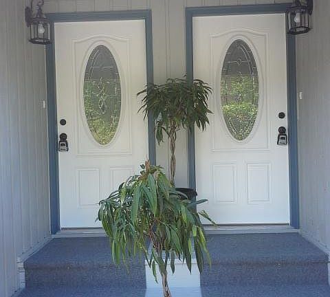 Unit A entrance is on the left side of the picture.