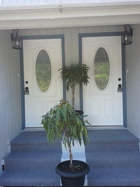 Unit A entrance is on the left side of the picture.