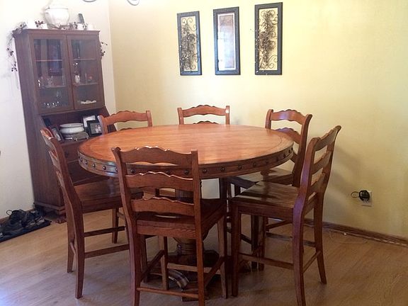 Dining room open to kitchen