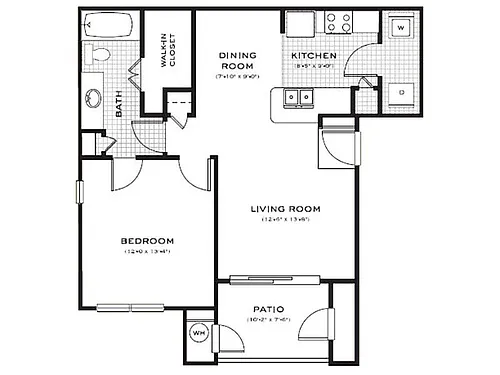 Floor plan 1X1