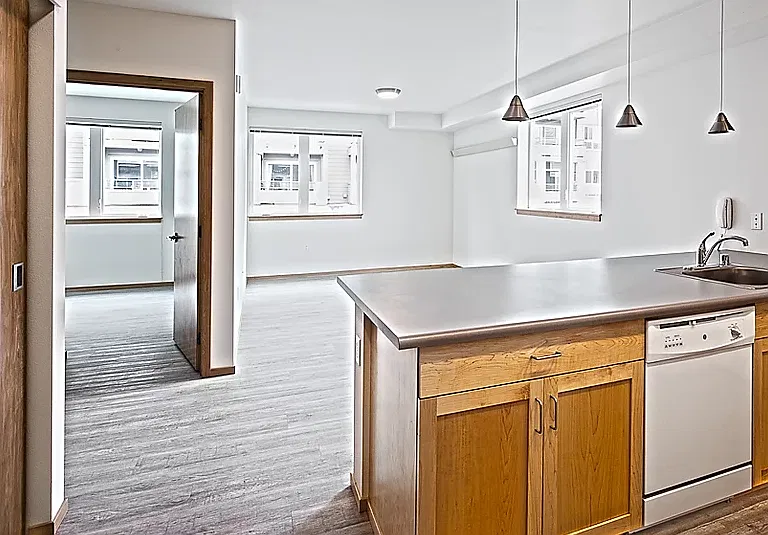 Kitchen with Pendant Lighting