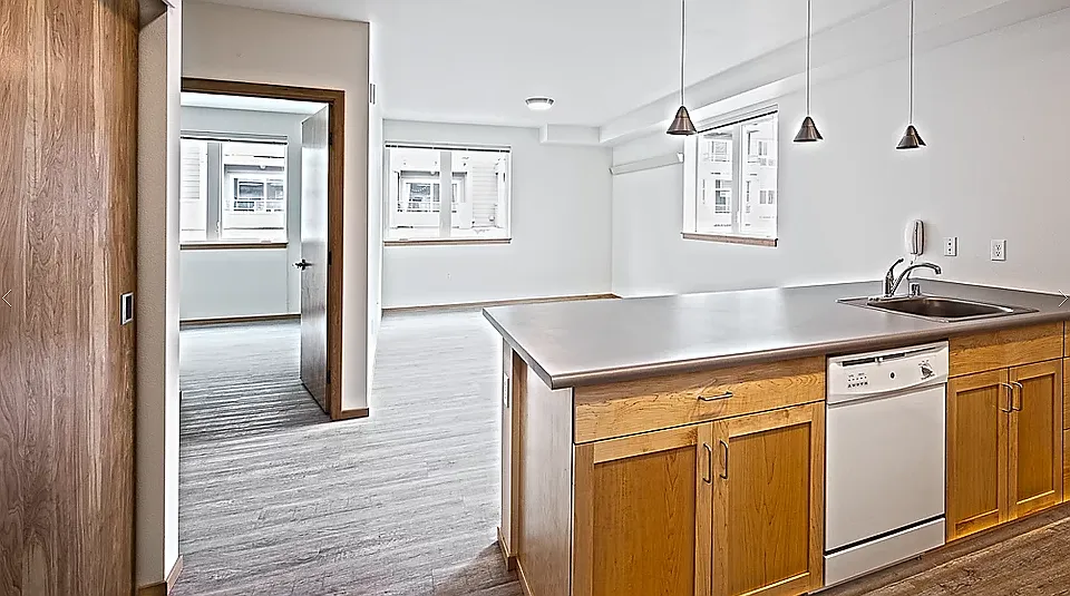 Kitchen with Pendant Lighting