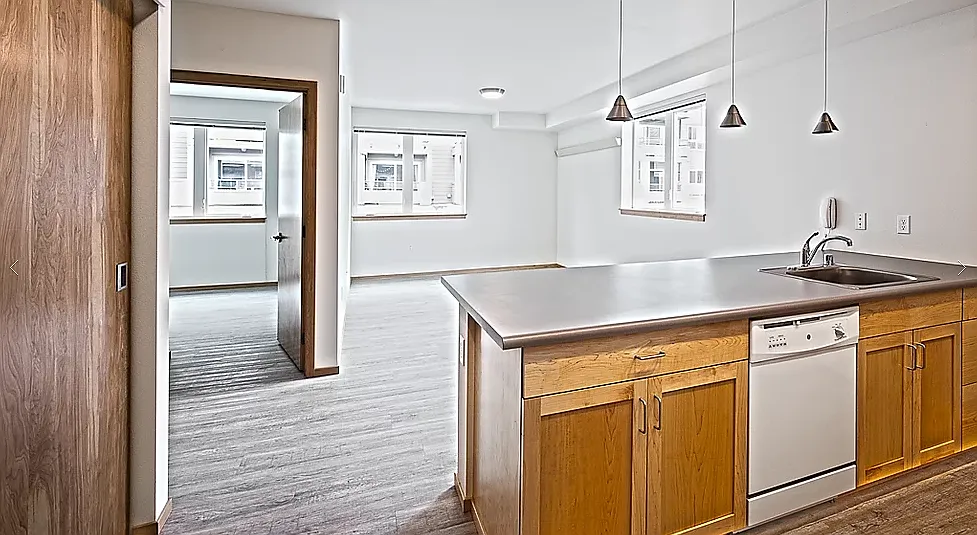 Kitchen with Pendant Lighting - Anchor Flats