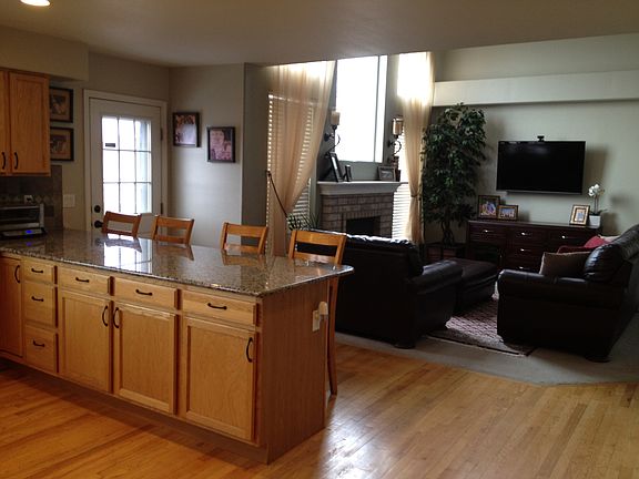 Kitchen view into Living Room