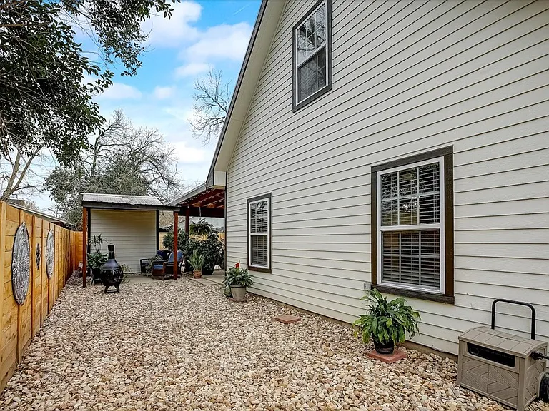 Back yard area