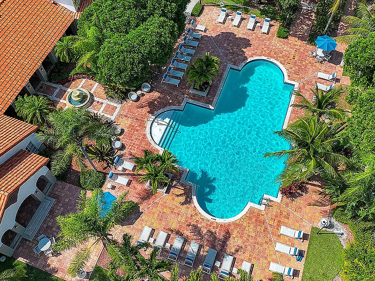 Aerial View of The Pool Area