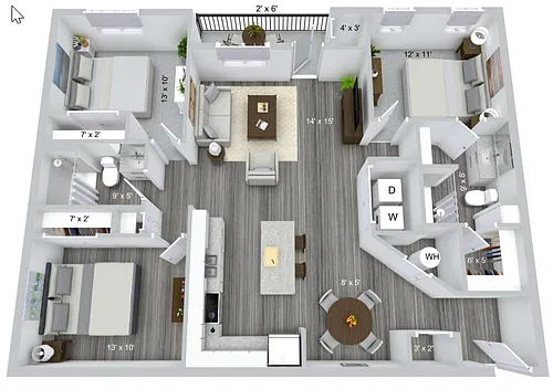 Floor plan Jefferson