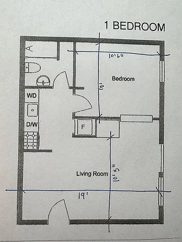 Floor plan 1 Bedroom