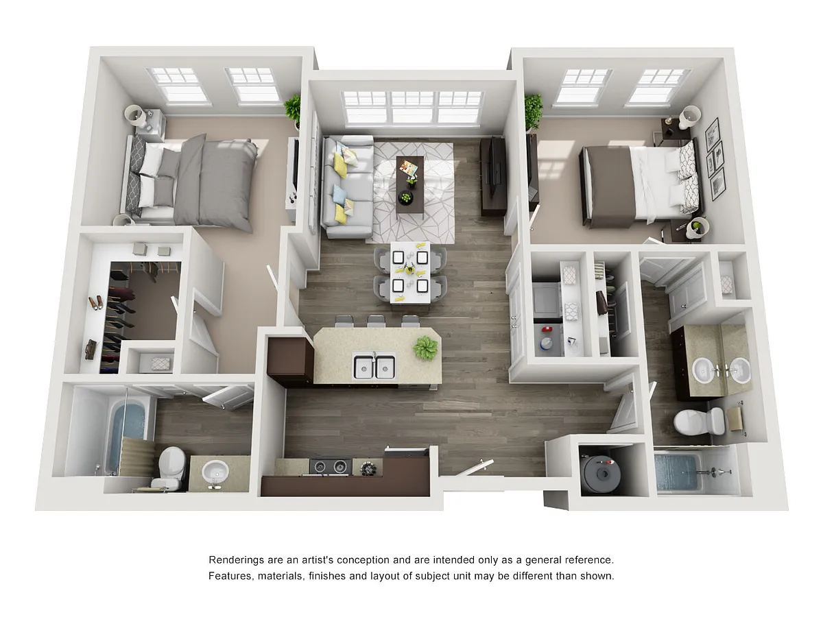 Floor plan Two Bedroom