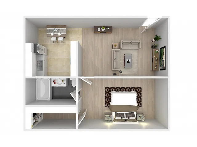Floor plan 1X1