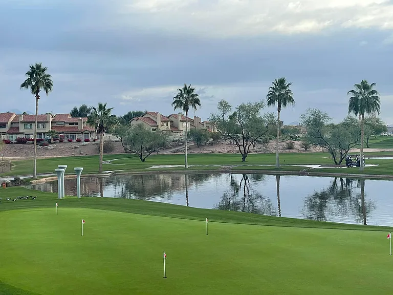 next door golf course practice green
