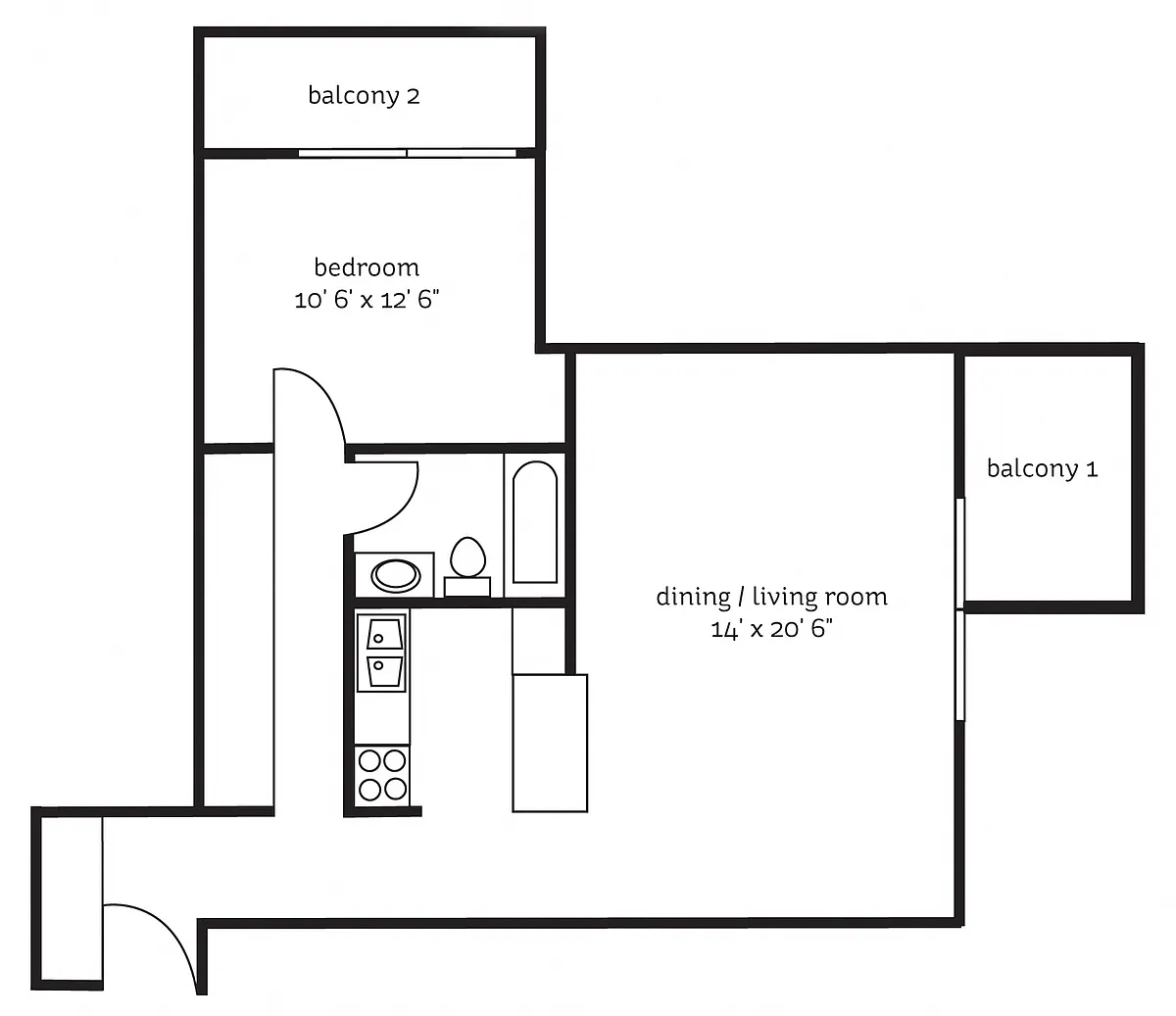 Floor plan The France- Renovated