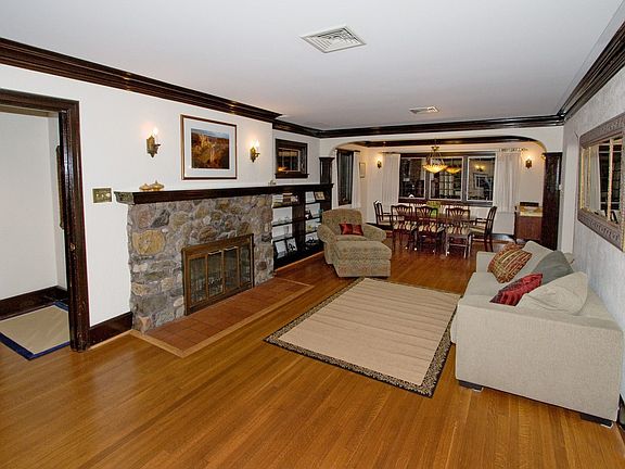 .Living Room with Fireplace