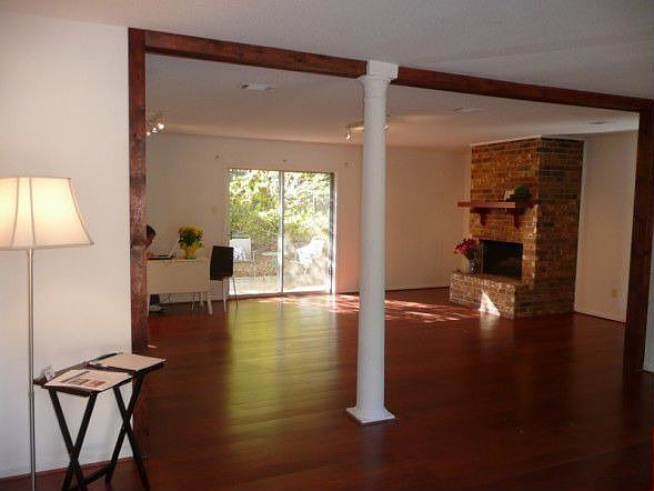 open living & dining areas